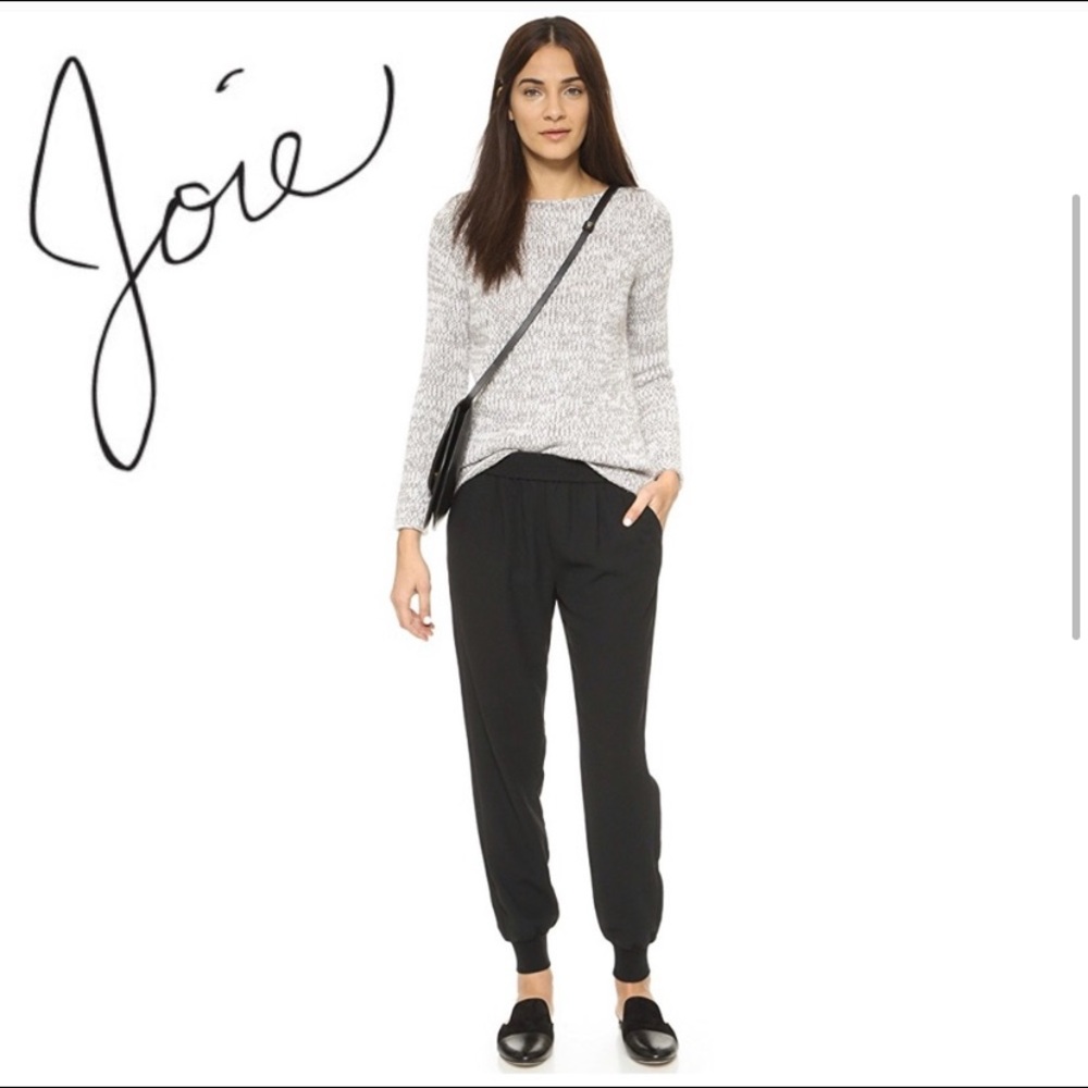 Joie Black Jogger Track Pants
